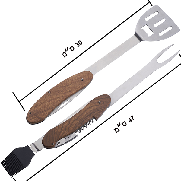 4184-2 מוצרי פרסום, סט כלים למנגל, מתנות לעובדים, ברביקיו