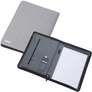 "וולסטריט" מכתבית בד A4 עם מחשבון