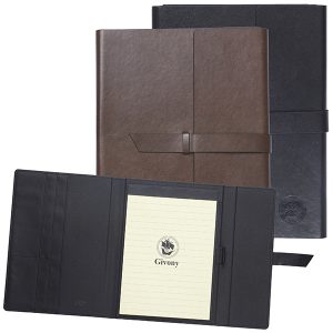 מכתבית כריכת PU דמוי עור יוקרתי A4 סגירה רצועה מבית המותג גבעוני