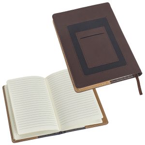 מחברת עסקים A5 תא קדמי לסלולאר ולכרטיסי ביקור