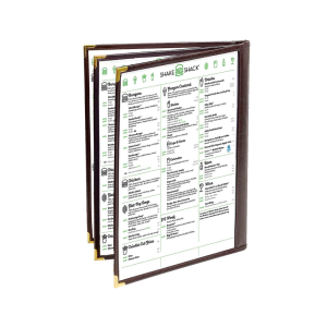 אוגדן לתפריט שקוף דו צדדי