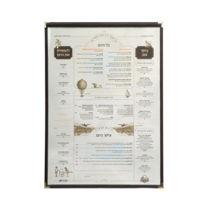 אוגדן לתפריט שקוף דו צדדי A3