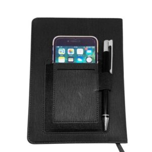 מחברת עם כיס לנייד ומקום לעט