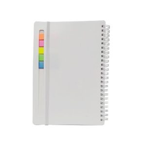 מחברת A5 ספירלה עם דביקיות וגומיית סגר