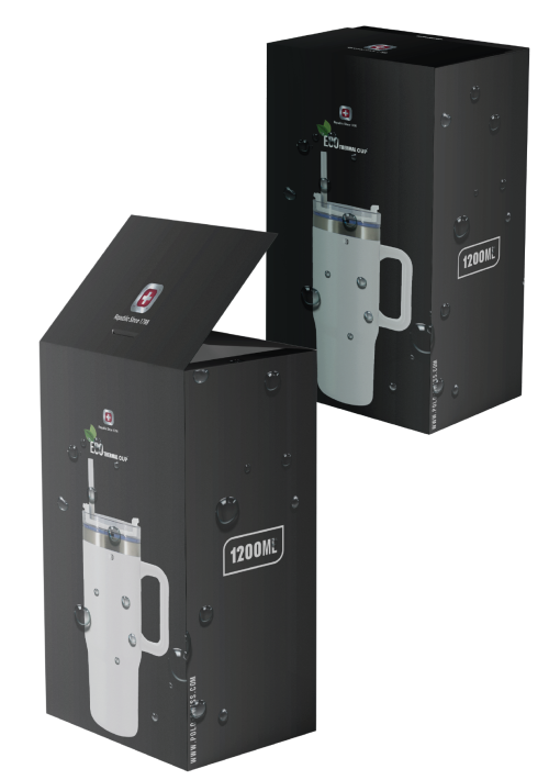 כוס תרמוס SWISS SPACE עם קש 1200 מ"ל – תמונה 4