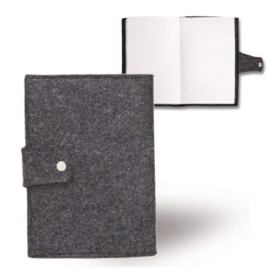 מחברת ספירלה A5 מכריכת בד קנבס ממוחזר וסגר